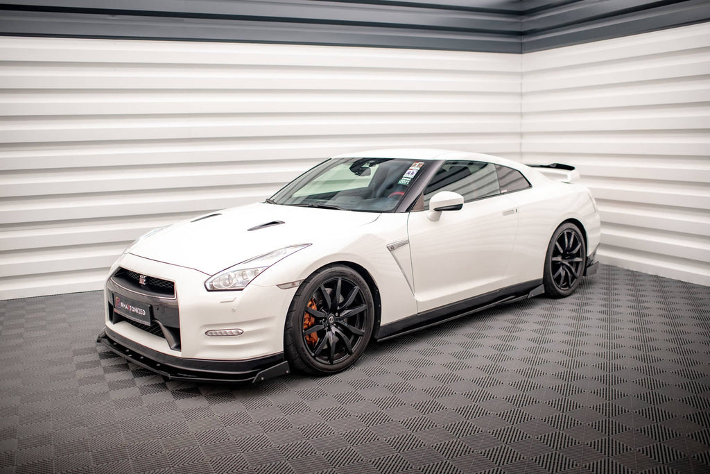 Maxton Design Difusores de taloneras laterales + Flaps para Nissan GTR R35 Facelift - imagen 3