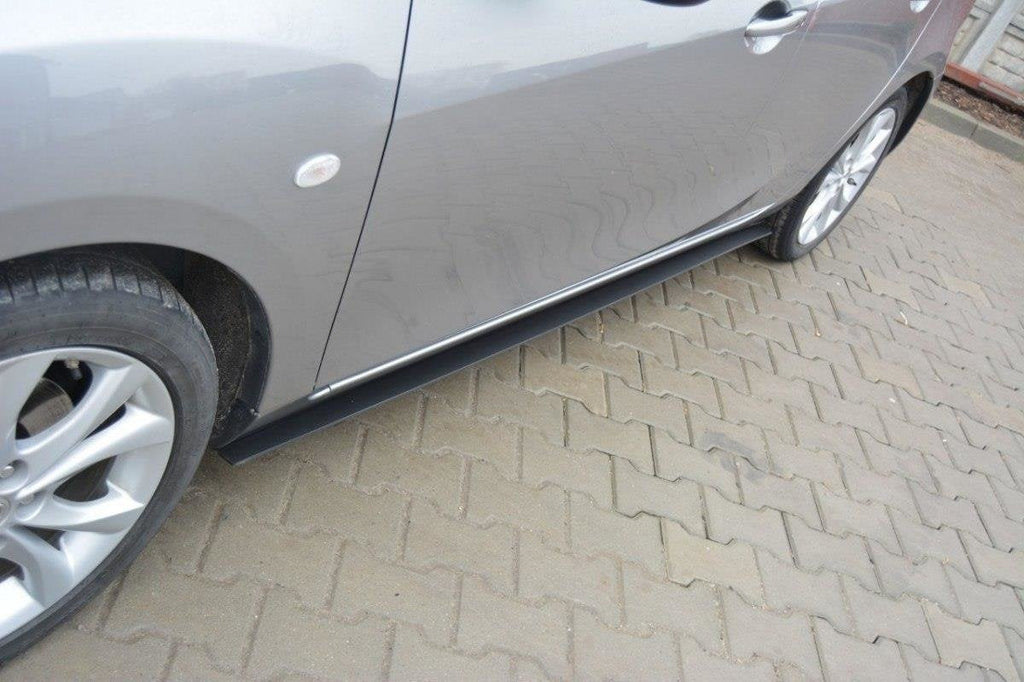 Maxton Design Racing Side Skirts Diffusers para Mazda 3 Mk2 Sport - imagen 2