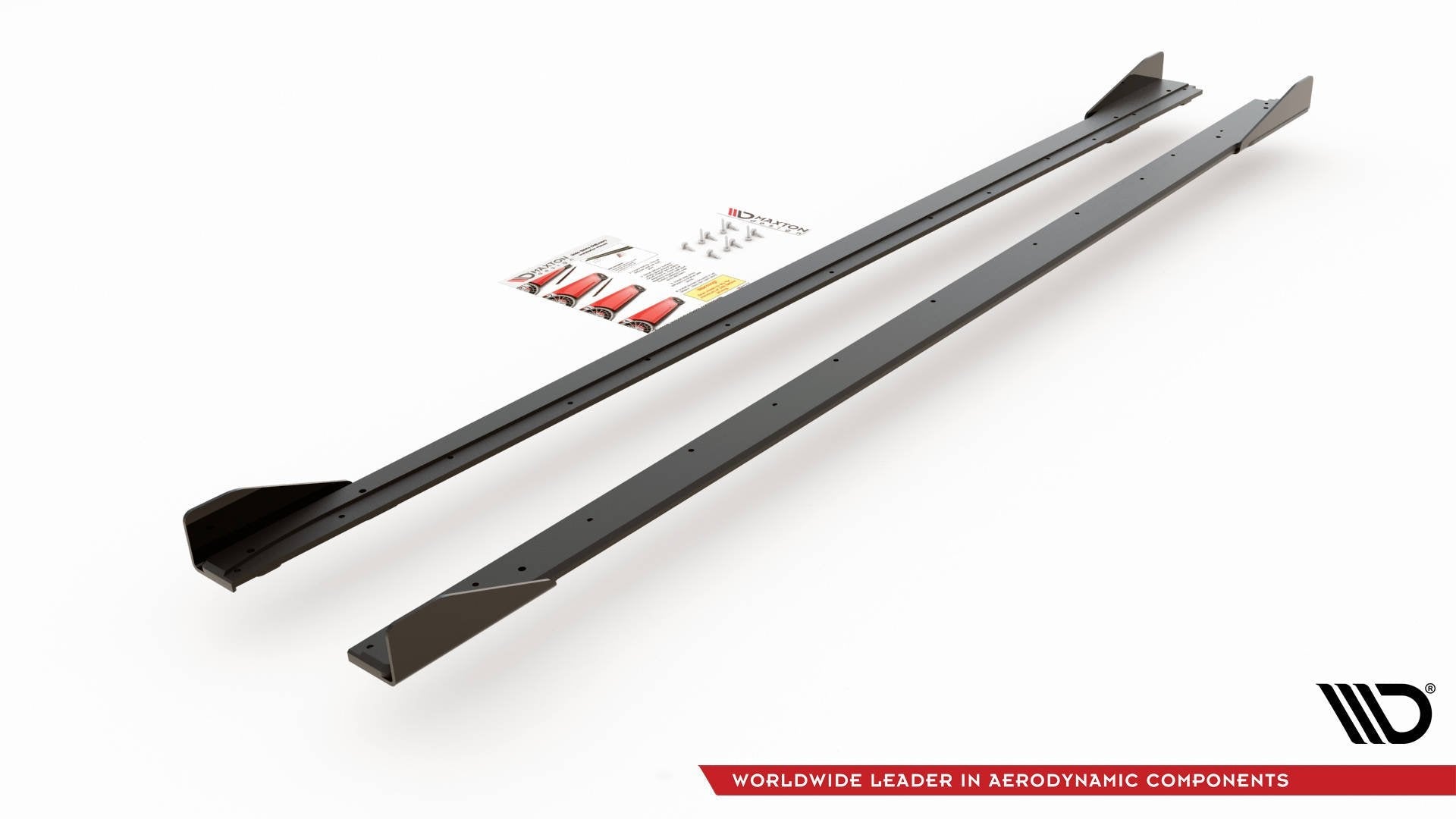 Maxton Design Street Pro Side Skirts Diffusers + Flaps para Volkswagen Polo GTI Mk6 - imagen 6