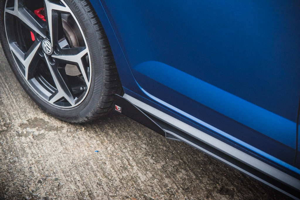 Maxton Design Street Pro Side Skirts Diffusers + Flaps para Volkswagen Polo GTI Mk6 - imagen 3