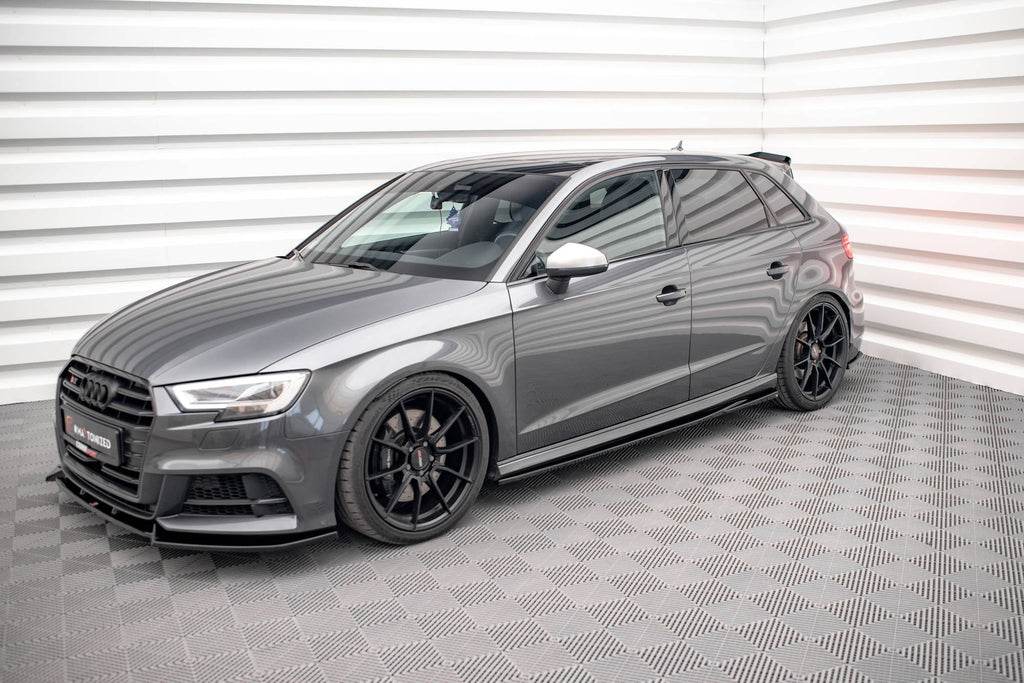 Maxton Design Difusores de taloneras laterales V.2 para Audi S3 / A3 S-Line Sportback 8V / 8V Facelift - imagen 2