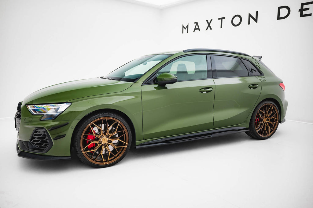 Maxton Design Difusores de taloneras laterales V.2 para Audi S3 Sportback / A3 S-line Sportback 8Y / 8Y Facelift - imagen 3