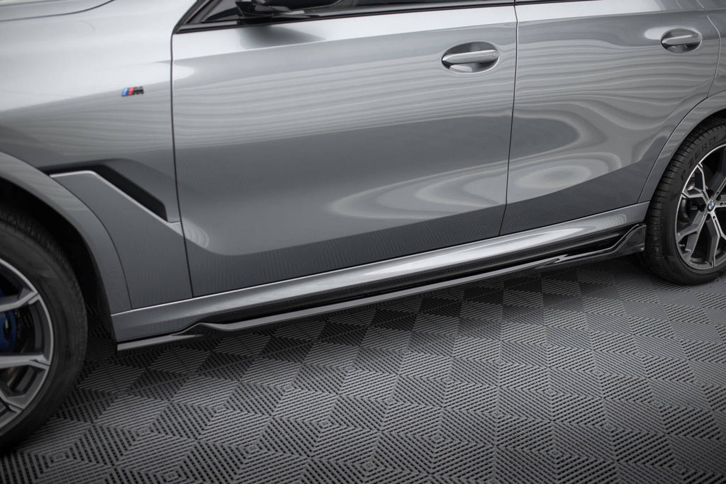 Maxton Design Difusores de taloneras laterales V.2 para BMW X6 M-Pack G06 Facelift - imagen 1