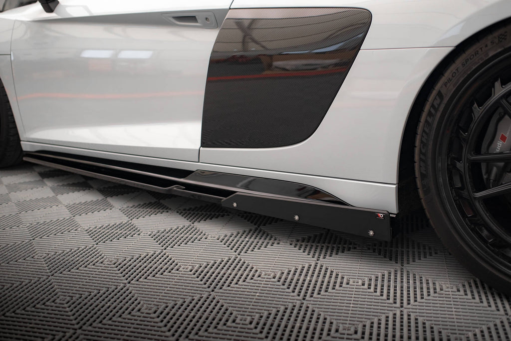 Maxton Design Difusores de taloneras laterales V.2+ Flaps para Audi R8 Mk2 Facelift - imagen 2