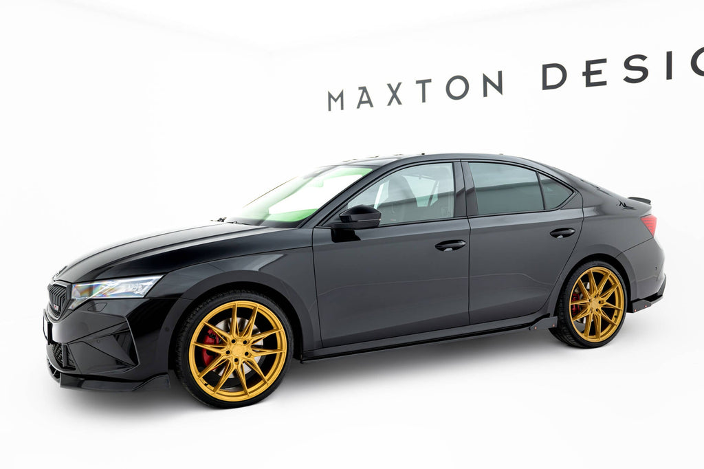 Maxton Design Difusores de taloneras laterales V.2 + Flaps para Skoda Octavia RS Liftback / Combi Mk4 Facelift - imagen 3