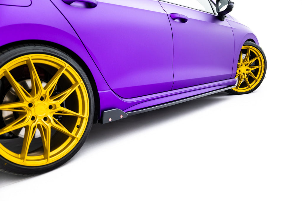 Maxton Design Difusores de taloneras laterales V.2 + Flaps para Volkswagen Golf R Hatchback Mk8 Facelift - imagen 3