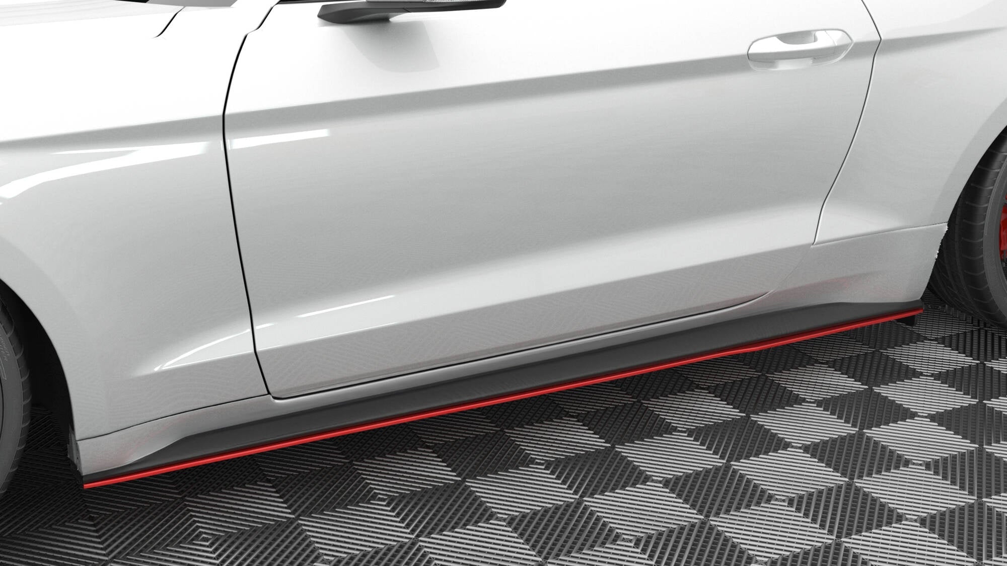 Maxton Design Difusores de taloneras laterales V.2 para Ford Mustang Mk6 Facelift - imagen 1
