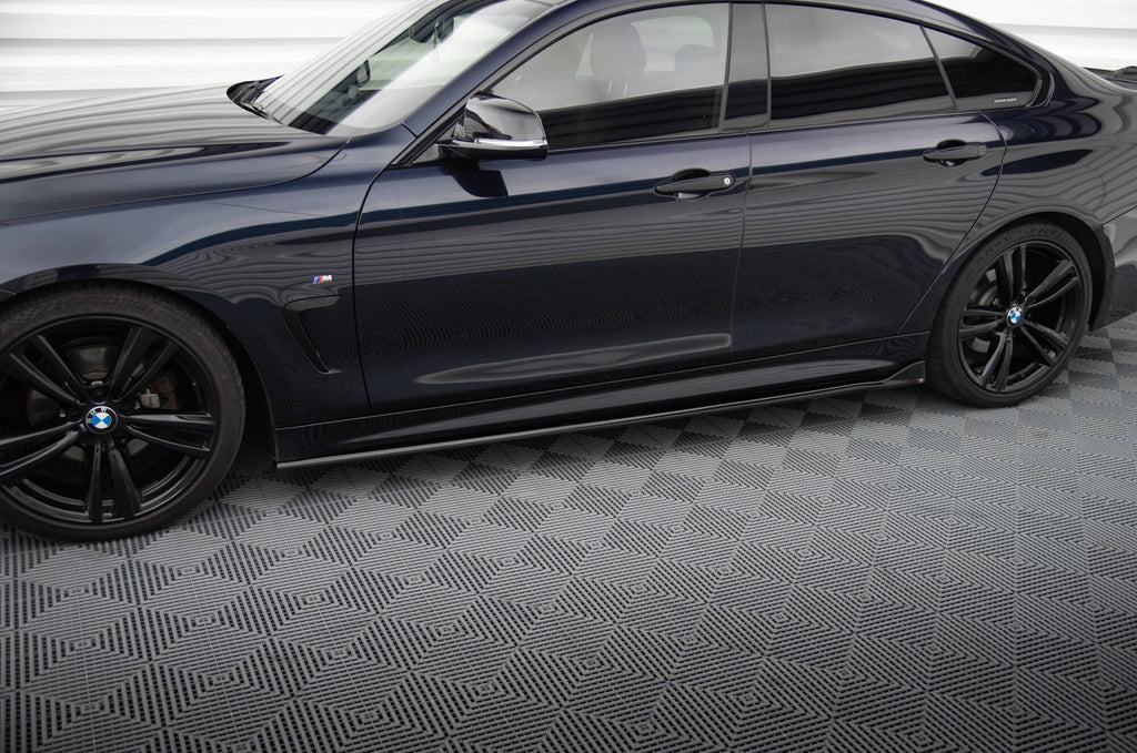 Maxton Design Difusores de taloneras laterales V.3 para BMW 4 Coupe / Gran Coupe / Cabrio M-Pack F32 / F36 / F33 - imagen 1