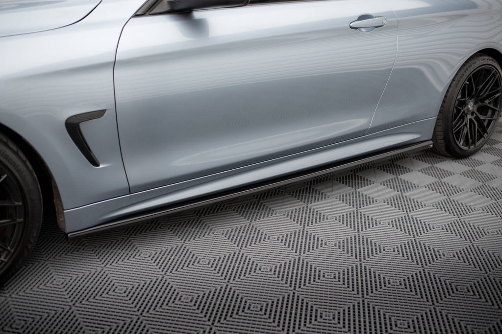 Maxton Design Difusores de taloneras laterales V.3 para BMW 4 Coupe / Gran Coupe / Cabrio M-Pack F32 / F36 / F33 - imagen 1