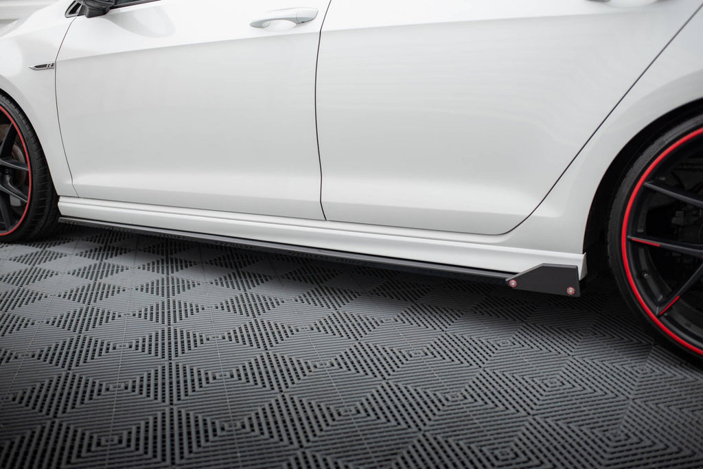 Maxton Design Difusores de taloneras laterales V.3 + Flaps para Volkswagen Golf R / R-Line Mk7 - imagen 3