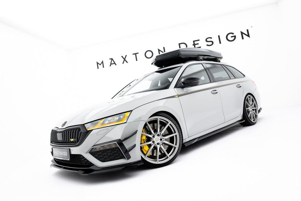 Maxton Design Difusores de taloneras laterales V.3 para Skoda Octavia RS Liftback / Combi Mk4 Facelift - imagen 3
