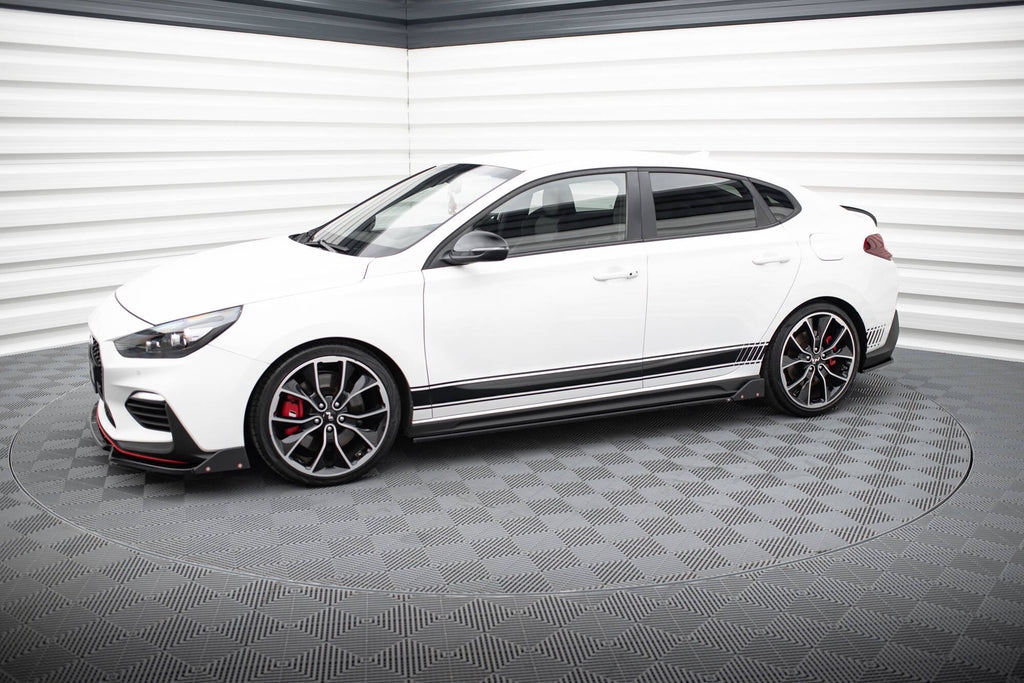 Maxton Design Difusores de taloneras laterales V.5 + Flaps para Hyundai I30 N / N-Line Hatchback / Fastback Mk3 / Mk3 Facelift - imagen 3