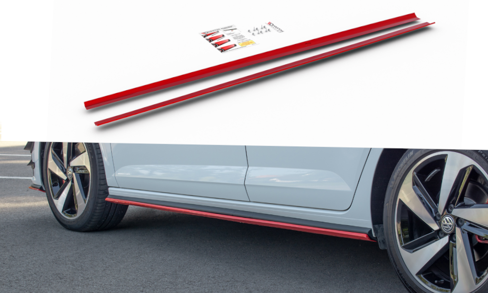 Maxton Design Difusores de taloneras laterales para Volkswagen Polo GTI / R-line Mk6 - imagen 1