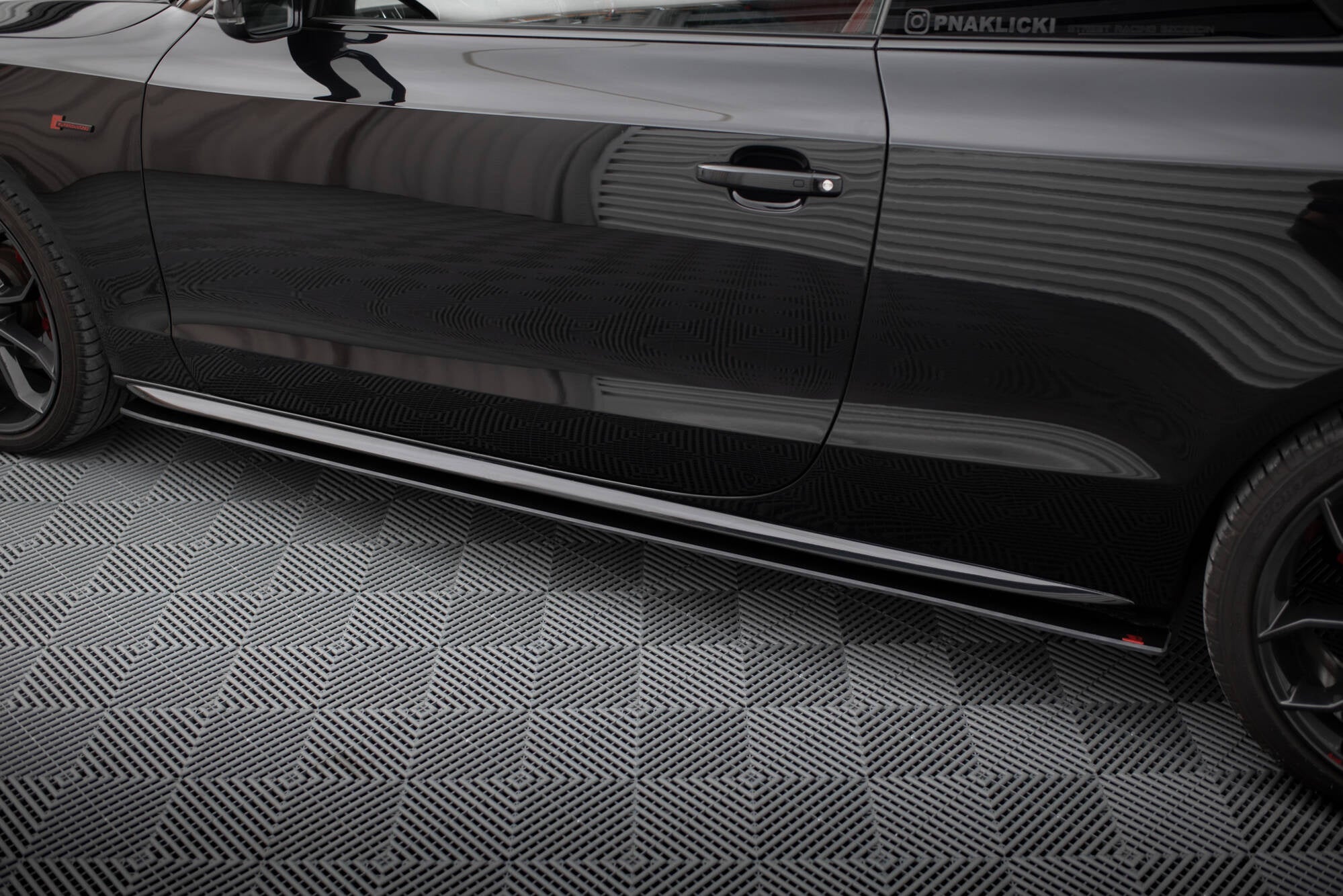 Maxton Design Street Pro Side Skirts Diffusers para Audi A5 / A5 S-Line / S5 Coupe / Cabrio 8T / 8T Facelift - imagen 2