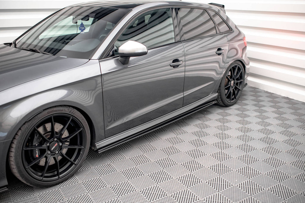 Maxton Design Street Pro Side Skirts Diffusers para Audi S3 / A3 S-Line Sportback 8V Facelift - imagen 1