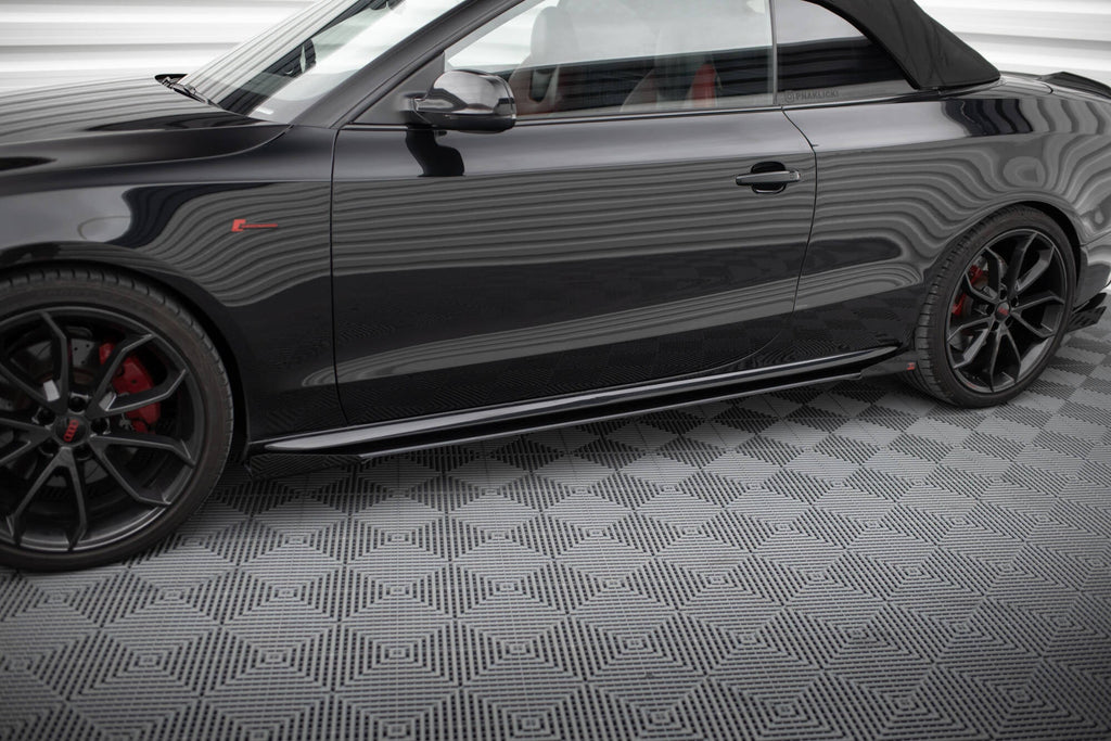 Maxton Design Street Pro Side Skirts Diffusers + Flaps para Audi A5 / A5 S-Line / S5 Coupe / Cabrio 8T / 8T Facelift - imagen 1