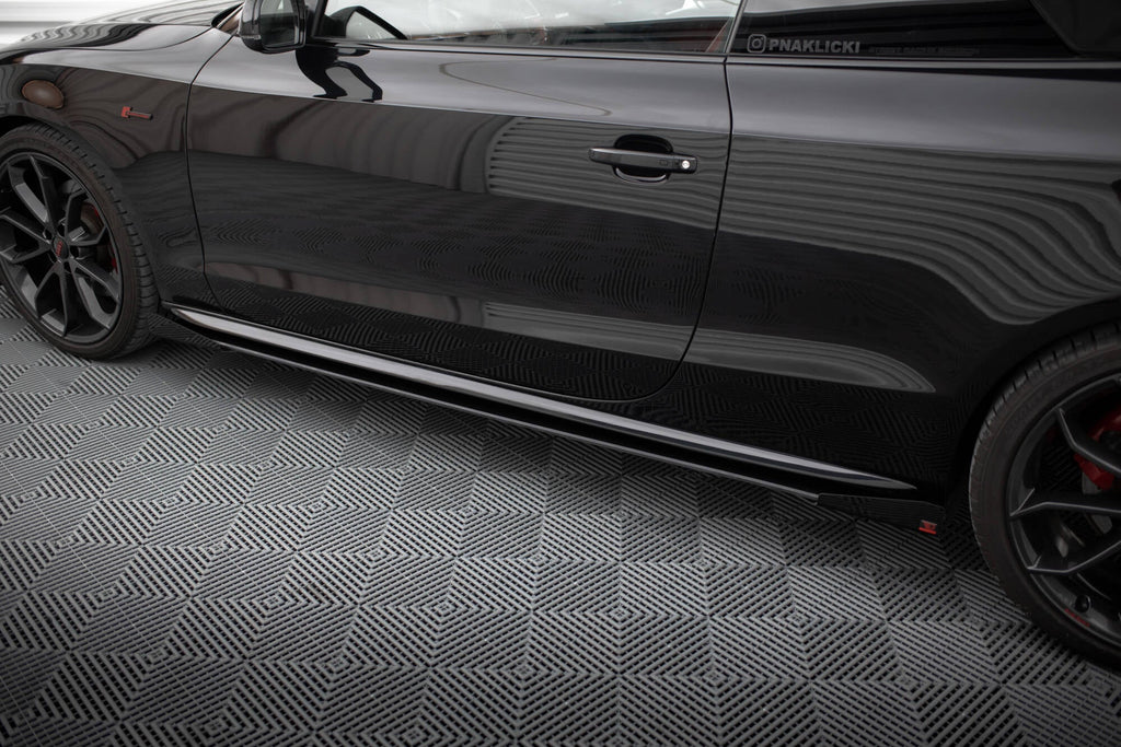 Maxton Design Street Pro Side Skirts Diffusers + Flaps para Audi A5 / A5 S-Line / S5 Coupe / Cabrio 8T / 8T Facelift - imagen 2