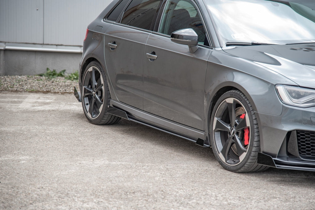 Maxton Design Street Pro Side Skirts Diffusers + Flaps para Audi RS3 8V Sportback - imagen 4