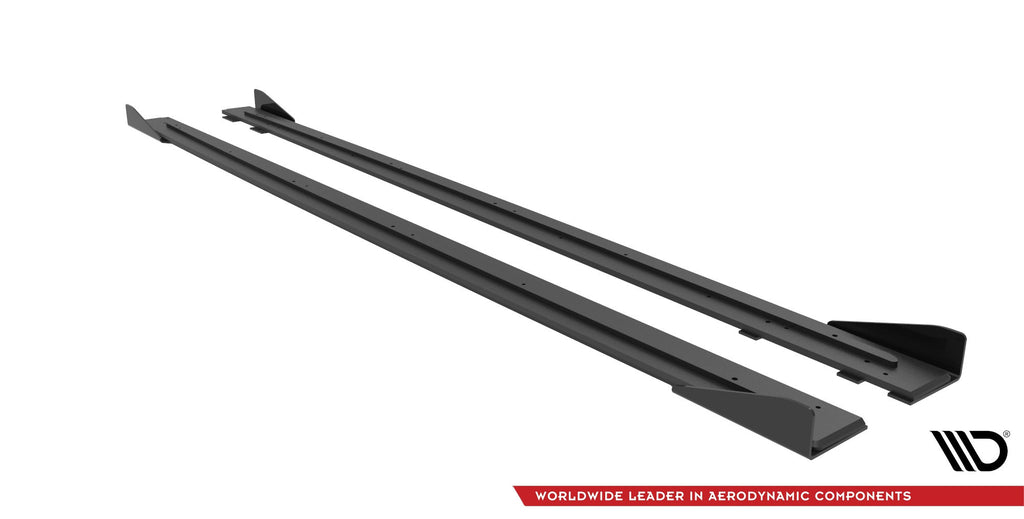 Maxton Design Street Pro Side Skirts Diffusers + Flaps para Audi RS6 Avant C6 - imagen 4