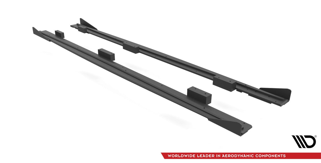 Maxton Design Street Pro Side Skirts Diffusers + Flaps para Audi S3 / A3 S-Line Sportback 8V Facelift - imagen 4