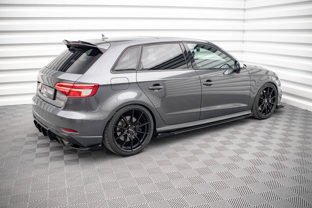 Maxton Design Street Pro Side Skirts Diffusers + Flaps para Audi S3 / A3 S-Line Sportback 8V Facelift - imagen 3