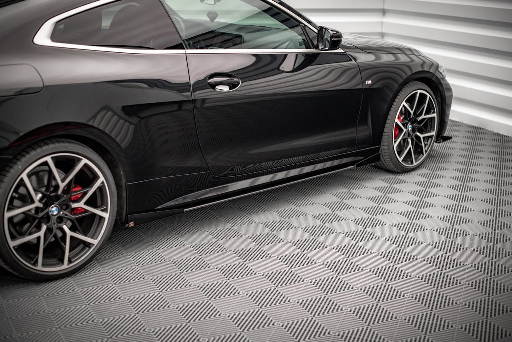 Maxton Design Street Pro Side Skirts Diffusers + Flaps para BMW 4 M-Pack / M440i G22 / G23 / G22 Facelift / G23 Facelift - imagen 1