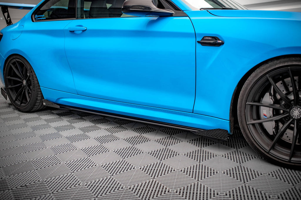 Maxton Design Street Pro Side Skirts Diffusers + Flaps para BMW M2 F87 - imagen 1