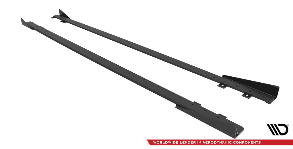 Maxton Design Street Pro Side Skirts Diffusers + Flaps para Ford Fiesta ST Mk6 - imagen 5