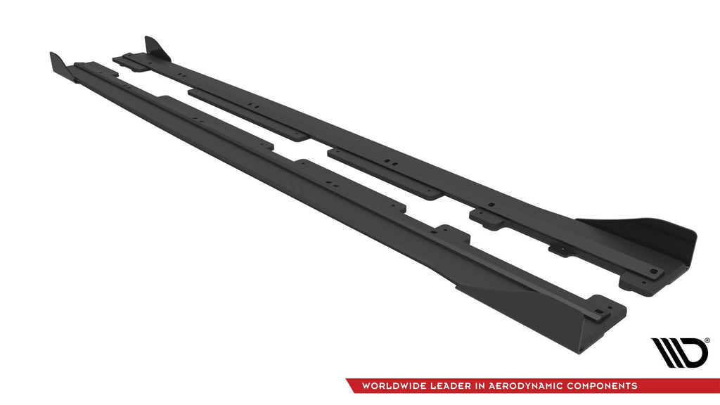 Maxton Design Street Pro Side Skirts Diffusers + Flaps para Ford Fiesta ST / ST-Line Mk8 - imagen 5