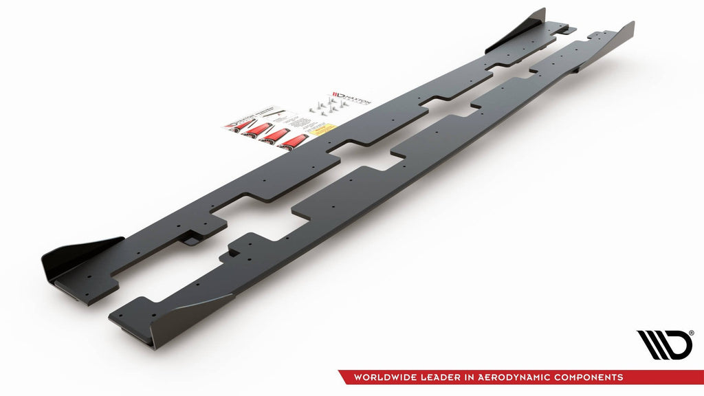 Maxton Design Street Pro Side Skirts Diffusers + Flaps para Ford Focus RS Mk3 - imagen 6