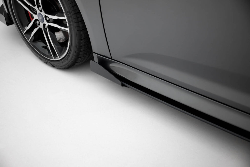 Maxton Design Street Pro Side Skirts Diffusers + Flaps para Ford Focus ST Mk3 Facelift - imagen 3