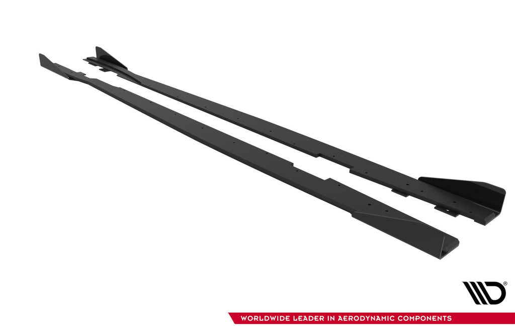 Maxton Design Street Pro Side Skirts Diffusers + Flaps para Ford Focus ST Mk3 Facelift - imagen 6