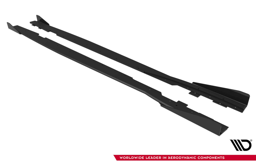Maxton Design Street Pro Side Skirts Diffusers + Flaps para Ford Focus ST Mk3 Facelift - imagen 7