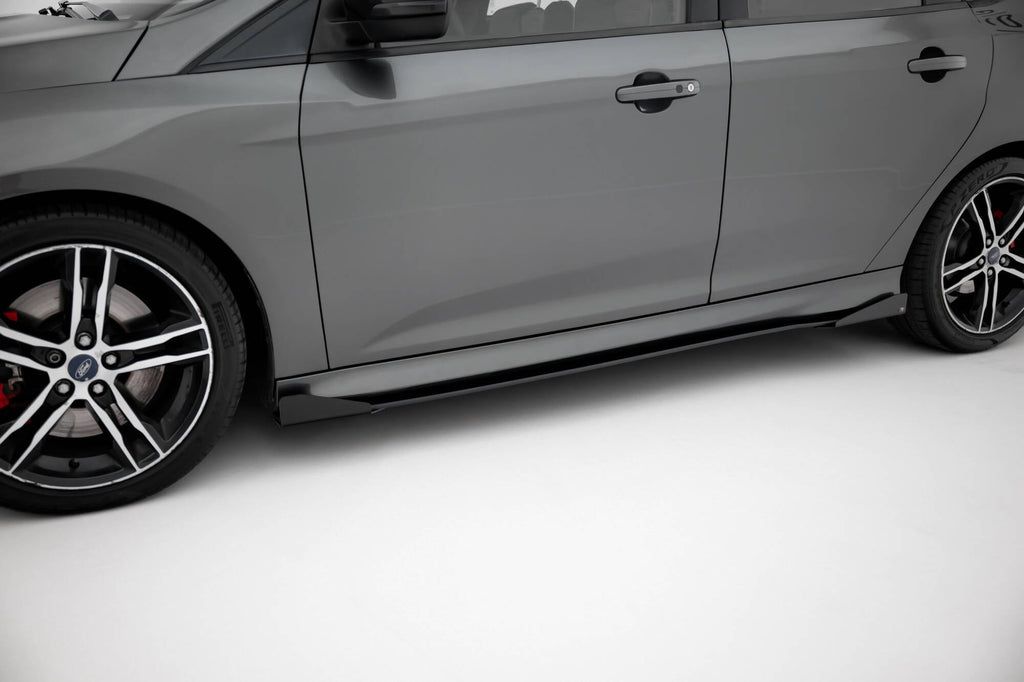 Maxton Design Street Pro Side Skirts Diffusers + Flaps para Ford Focus ST Mk3 Facelift - imagen 1