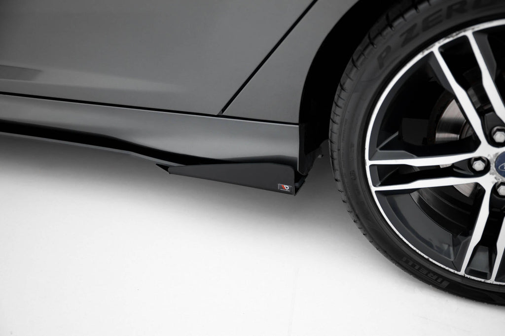 Maxton Design Street Pro Side Skirts Diffusers + Flaps para Ford Focus ST Mk3 Facelift - imagen 5