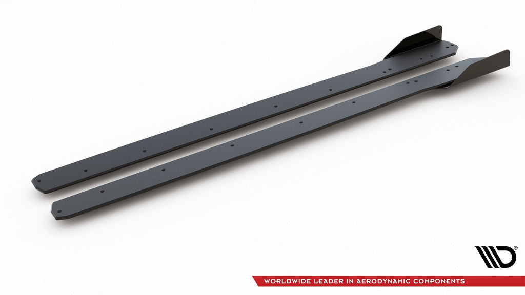 Maxton Design Street Pro Side Skirts Diffusers + Flaps para Ford Focus ST / ST-Line Mk4 - imagen 8