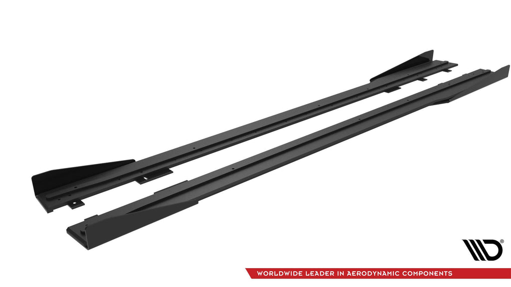 Maxton Design Street Pro Side Skirts Diffusers + Flaps para Ford Mustang Dark Horse Mk7 - imagen 6