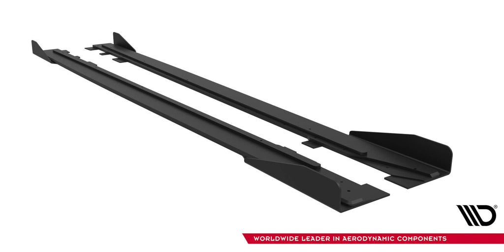 Maxton Design Street Pro Side Skirts Diffusers + Flaps para Ford Mustang GT Mk6 - imagen 6