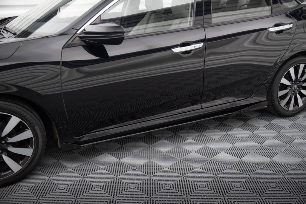 Maxton Design Street Pro Side Skirts Diffusers + Flaps para Honda Civic Mk10 - imagen 1