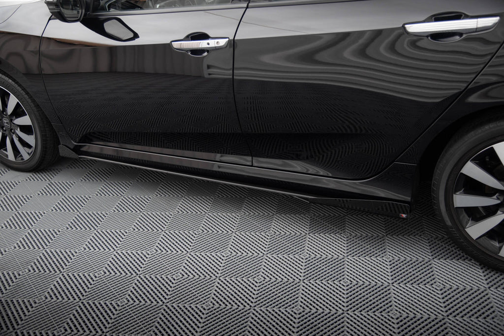 Maxton Design Street Pro Side Skirts Diffusers + Flaps para Honda Civic Mk10 - imagen 4