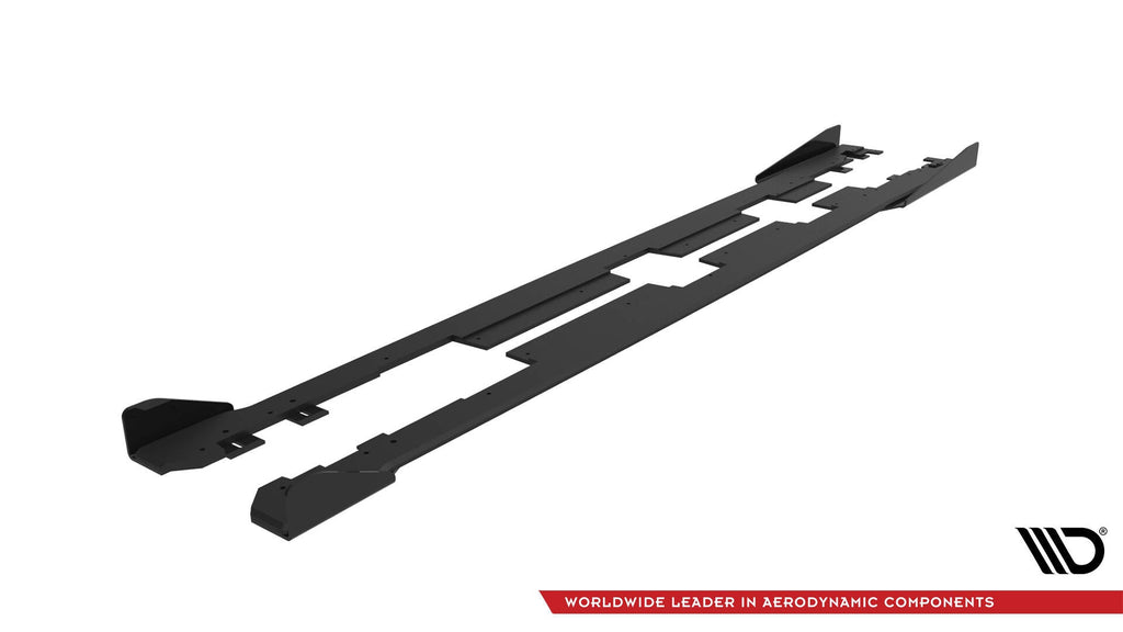 Maxton Design Street Pro Side Skirts Diffusers + Flaps para Honda Civic Mk10 - imagen 6