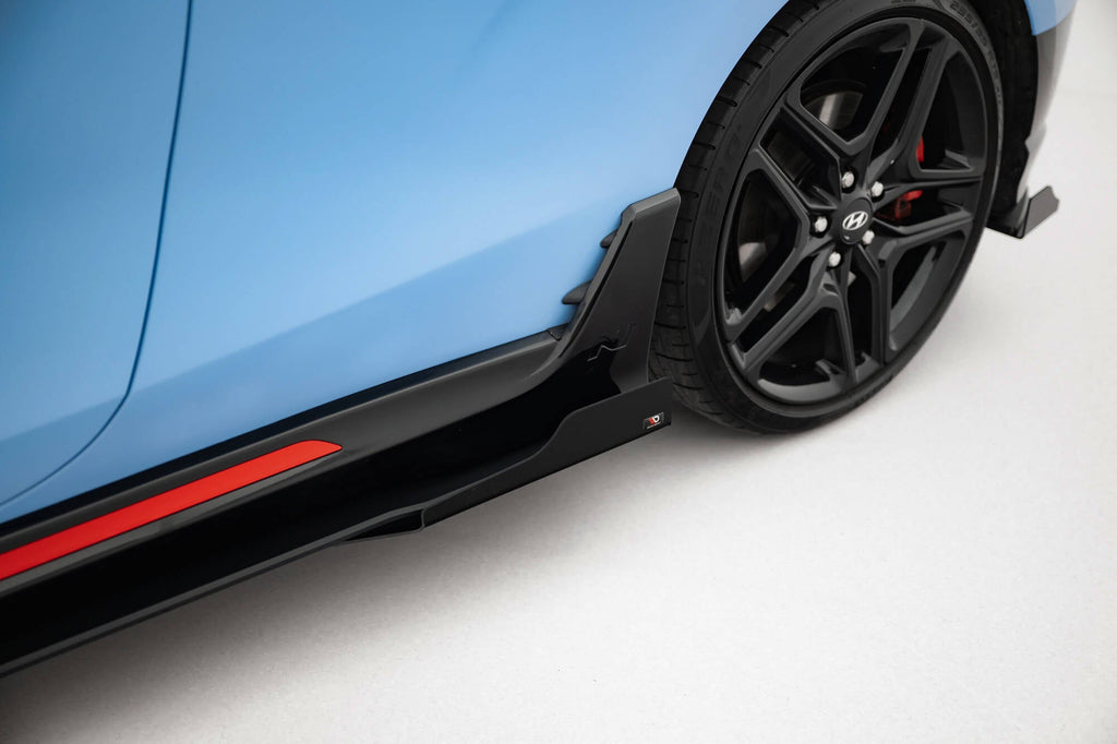 Maxton Design Street Pro Side Skirts Diffusers + Flaps para Hyundai Veloster N Mk2 - imagen 4
