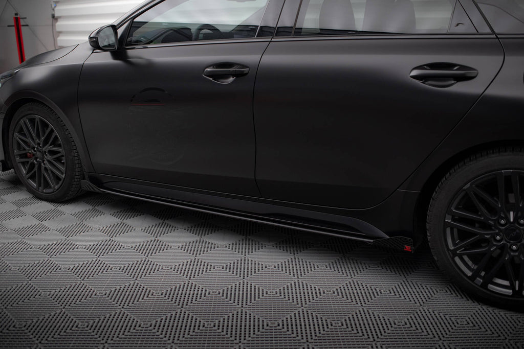 Maxton Design Street Pro Side Skirts Diffusers + Flaps para Kia Proceed GT / GT-Line Mk1 Facelift / Ceed GT Mk3 Facelift - imagen 3