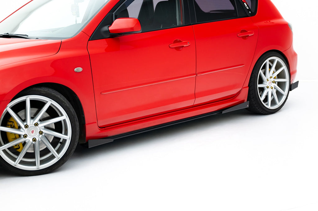 Maxton Design Street Pro Side Skirts Diffusers + Flaps para Mazda 3 MPS Mk1 - imagen 1