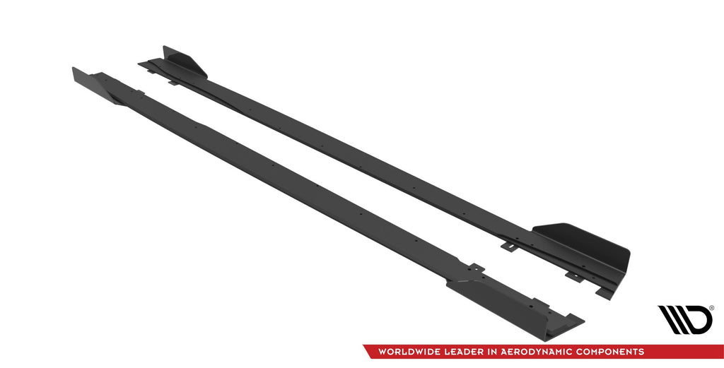 Maxton Design Street Pro Side Skirts Diffusers + Flaps para Mercedes A35 AMG / AMG-Line Aero Pack W177 - imagen 4