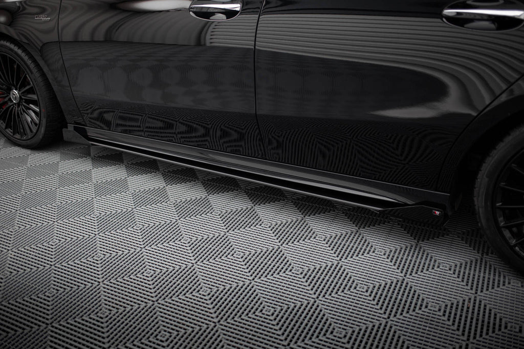 Maxton Design Street Pro Side Skirts Diffusers + Flaps para Mercedes-AMG A35 W177 Facelift - imagen 2