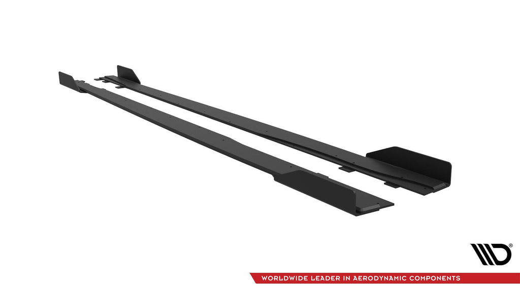 Maxton Design Street Pro Side Skirts Diffusers + Flaps para Mercedes-AMG A35 W177 Facelift - imagen 6