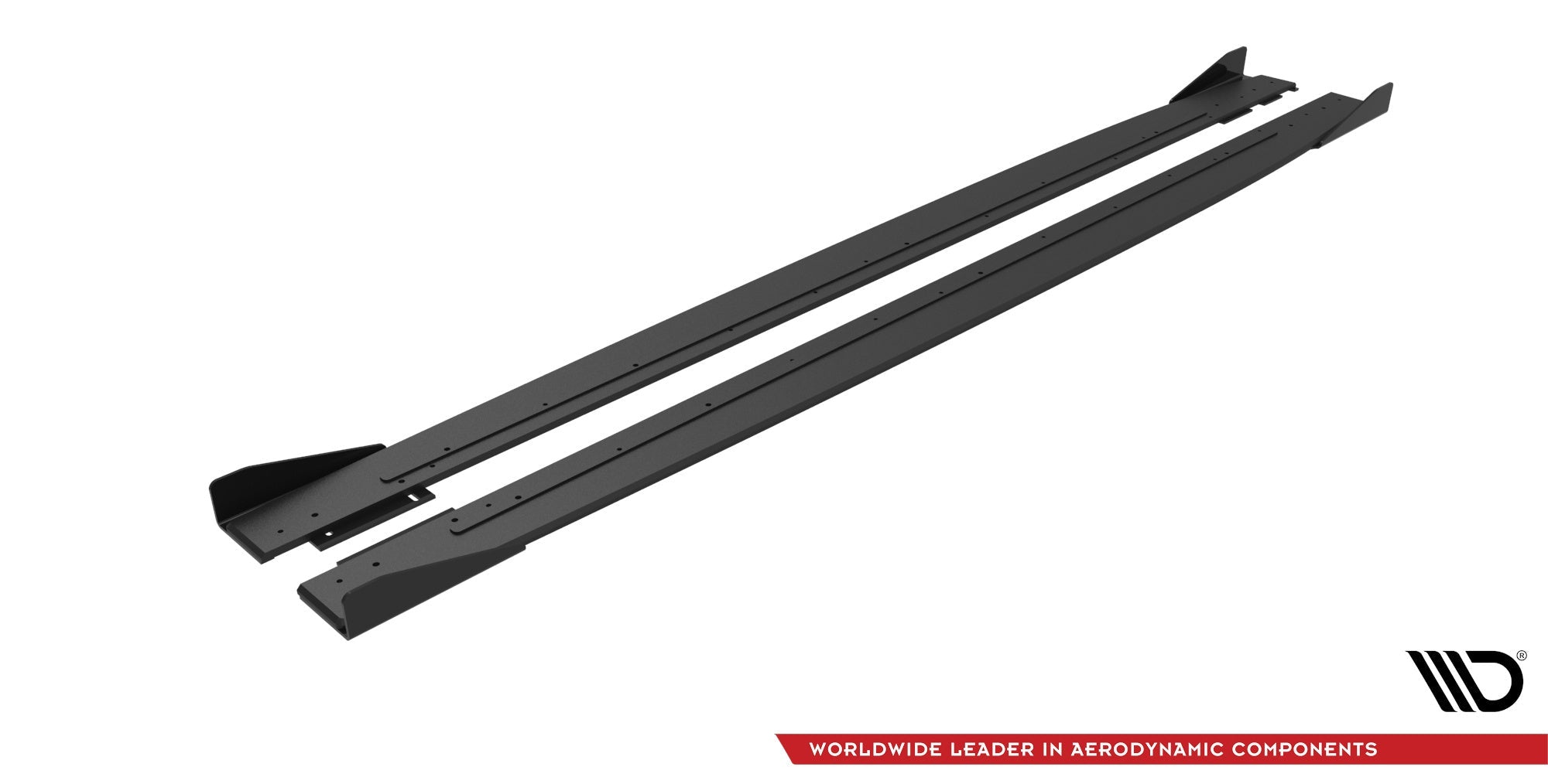 Maxton Design Street Pro Side Skirts Diffusers + Flaps para Mercedes-AMG C43 Coupe / Cabrio C205 Facelift / A205 Facelift - imagen 4