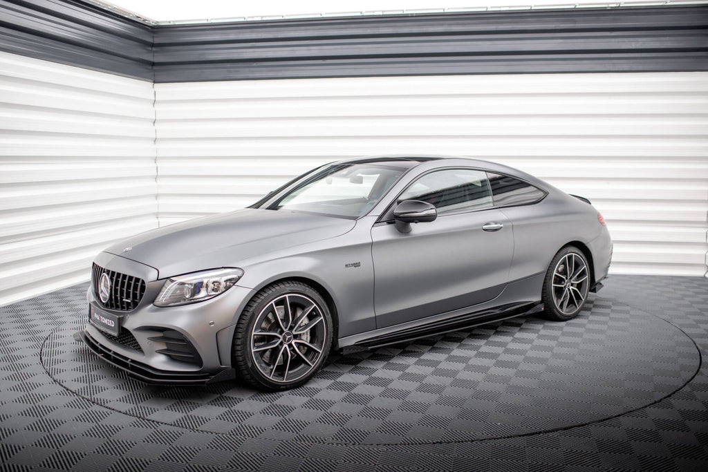 Maxton Design Street Pro Side Skirts Diffusers + Flaps para Mercedes-AMG C43 Coupe / Cabrio C205 Facelift / A205 Facelift - imagen 1