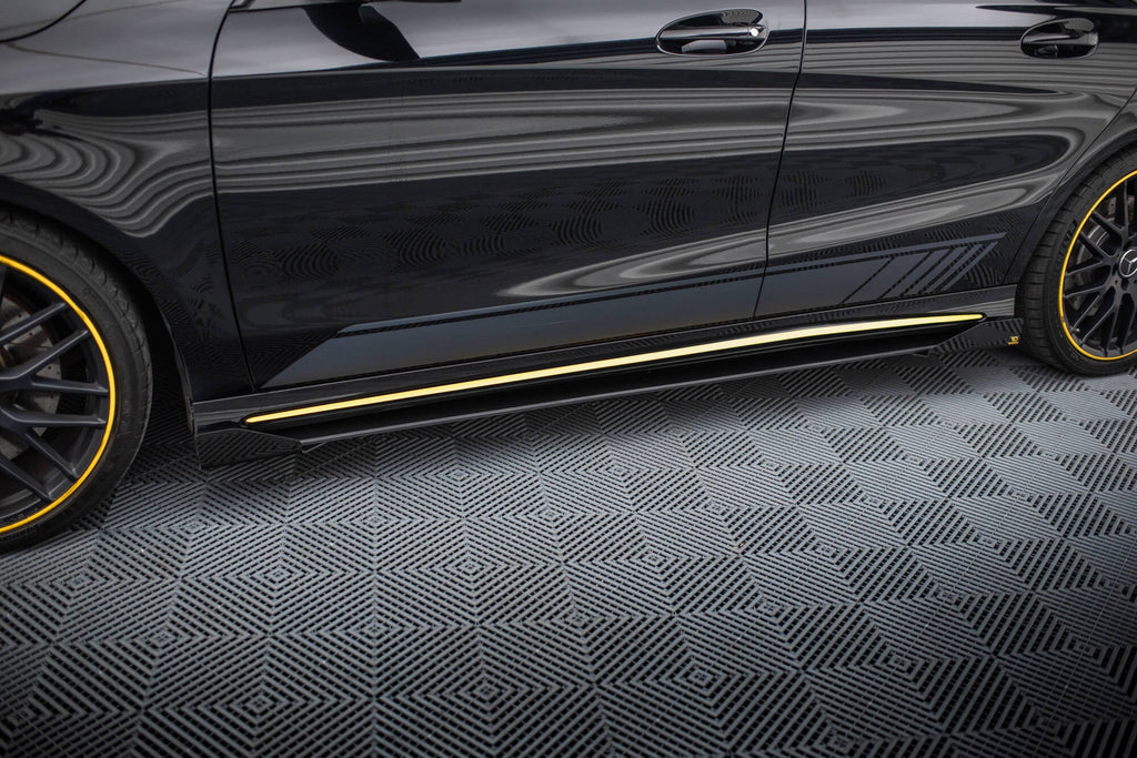 Maxton Design Street Pro Side Skirts Diffusers + Flaps para Mercedes-AMG CLA 45 C117 Facelift - imagen 1